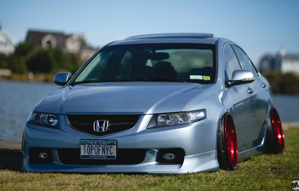 Turbo, red, honda, japan, jdm, tuning, accord, low