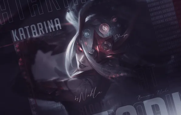 Взгляд, девушка, Katarina, League Of Legends