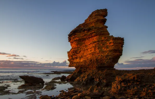 Море, волны, камни, скалы, берег