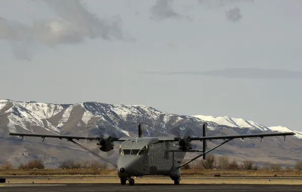 Картинка самолет, военно-транспортный, лёгкий, «Воздушный змей», Short C-23, Sherpa