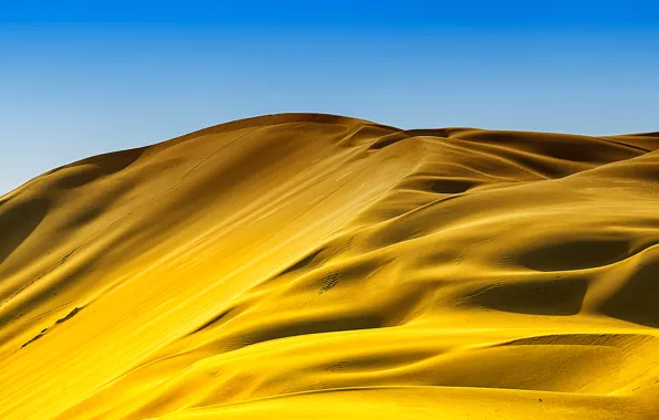 Картинка песок, небо, пустыня, бархан