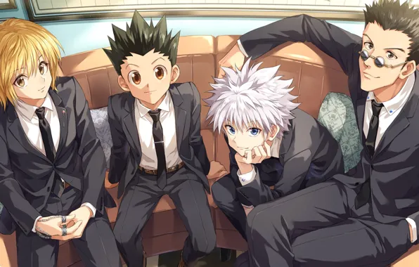 Арт, парни, друзья, Hunter x Hunter, Охотник х охотник