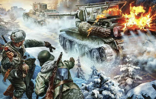 Советско-финская война, БТ-5, Советско-финля́ндская война, зимняя война, быстроходный танк