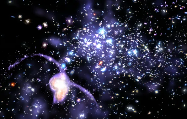 Вселенная, скопление, галактики