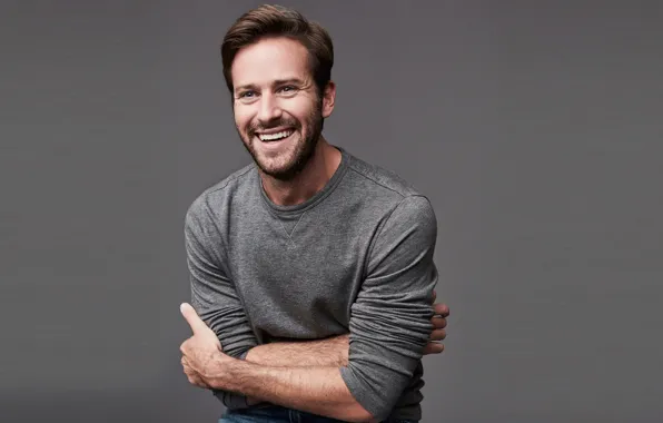 Улыбка, фон, парень, Armie Hammer