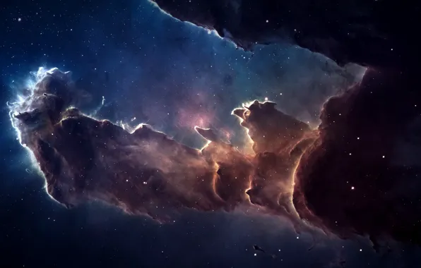 Картинка space, nebula, stars, galaxy, constellation, Eagle Nebula, Serpens