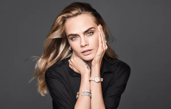 Модель, актриса, model, hair, pose, actress, Cara Delevingne, Кара Делевинь