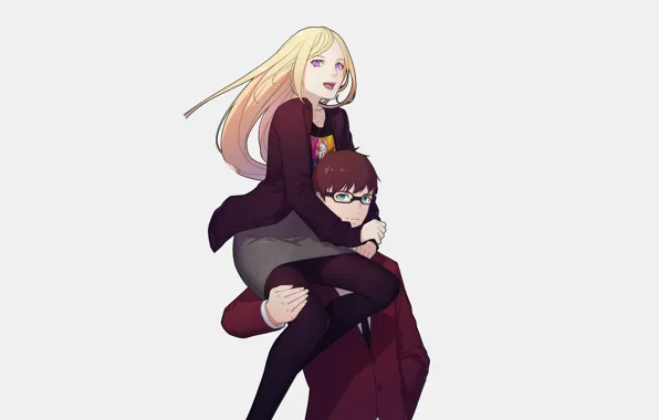 Девушка, парень, двое, богиня, Бездомный Бог, Noragami