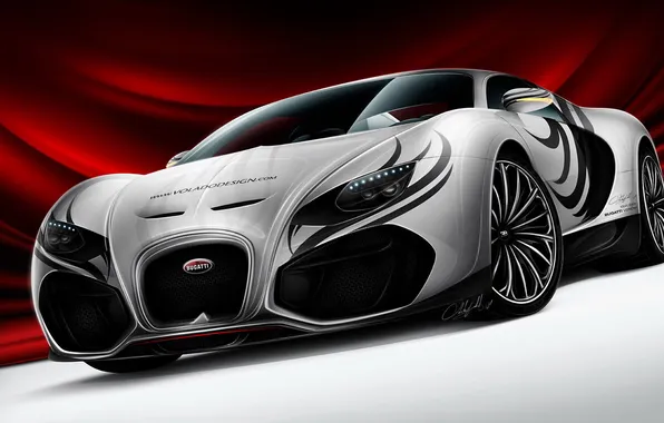 Картинка supercar, Bugatti Veyron, рендер