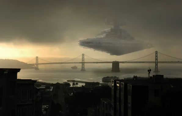 Картинка Star Wars, Сан-Франциско, Крейсер