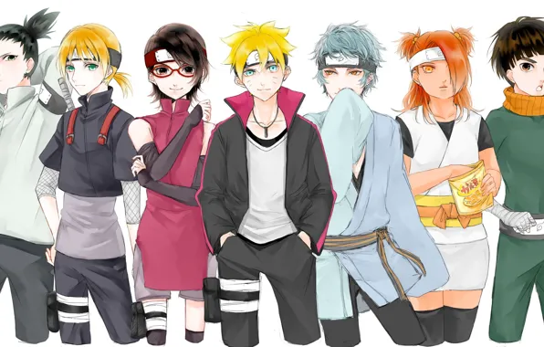 Картинка Naruto, ninja, shinobi, hitaiate, ninjaken, genin, kunoichi, Konoha