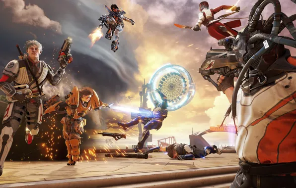 Gun, pistol, weapon, rifle, Nexon, Unreal Engine, Lawbreakers, Boss Key Productions