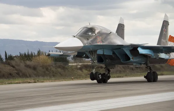 Су-34, ВКС России, Фронтовой самолёт, Сирия