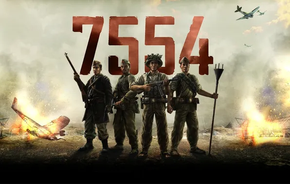 Война, солдаты, war, 7554