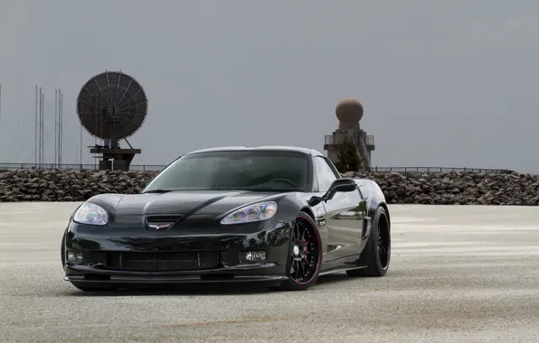 Corvette, black, chevrolet, z06