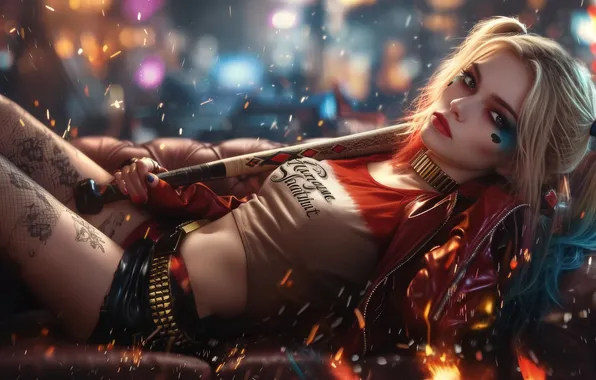 Картинка harley, quinn, menace