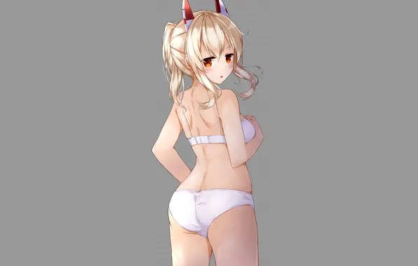 Girl, sexy, lingerie, ass, pantsu, bra, panties, long hair