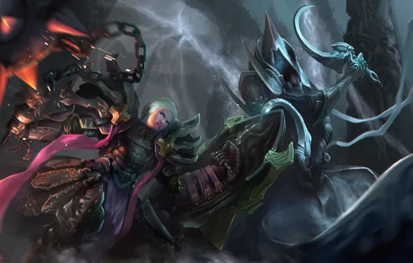 Девушка, Diablo 3, crusader, Reaper of Souls, Malthael