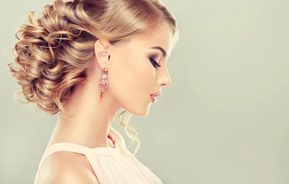 Девушка, ресницы, стиль, модель, волосы, макияж, прическа, fashion