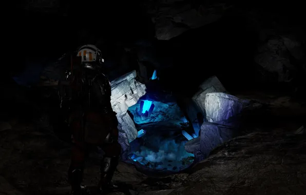 Game, Starfield, crystal, cave, Adventures, screen shot