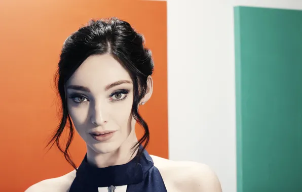 Взгляд, поза, макияж, актриса, Emma Dumont, Эмма Дюмон