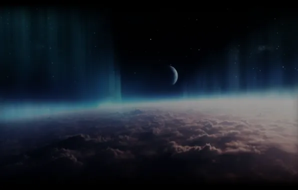 Облака, земля, Космос, галактика, space, galaxy, вселеная