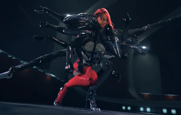 Картинка девушка, игра, руки, киборг, Metal Gear Rising: Revengeance, cyborg, Mistral, mercenary