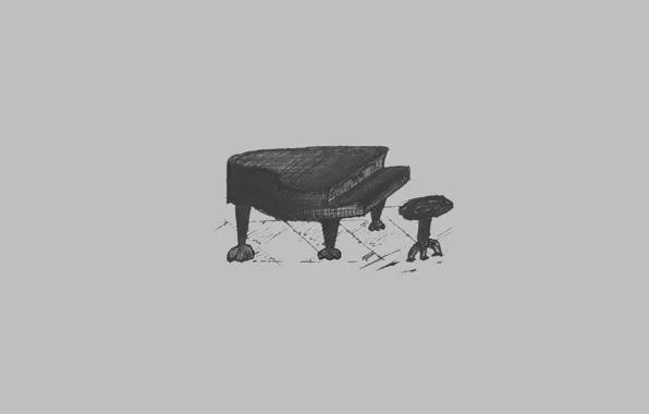 Музыка, рисунок, рояль, фортепиано, пианино, piano, фано