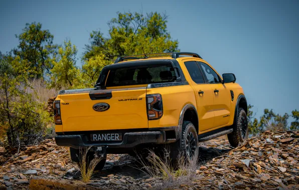 Картинка car, Ford, yellow, off-road, Ranger, Ford Ranger Wildtrak X