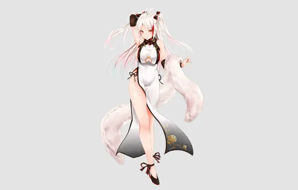 Girl, sexy, cleavage, long hair, dress, boobs, anime, beautiful