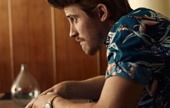 Лицо, прическа, актер, профиль, рубашка, фотосессия, Гаррет Хедлунд, Garrett Hedlund