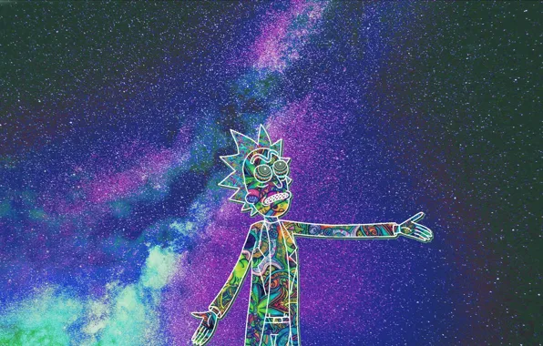 Музыка, Космос, Pink Floyd, Арт, Рок, Рик, Rick Sanchez, Рик Санчез