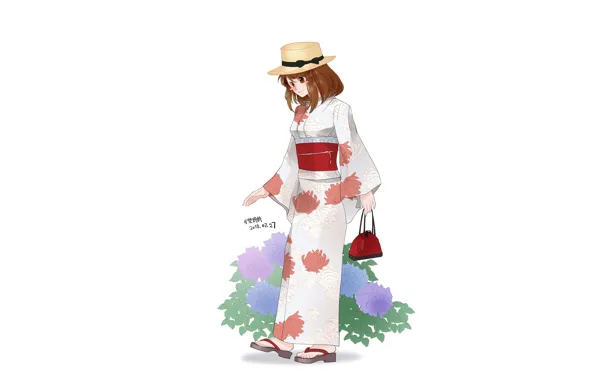 Девушка, юката, Boku no Hero Academia, Моя геройская академия, Uraraka Ochako