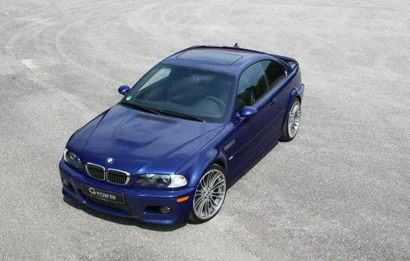 Картинка BMW, Машина, Синяя, БМВ, Обои, Car, G-Power, Coupe
