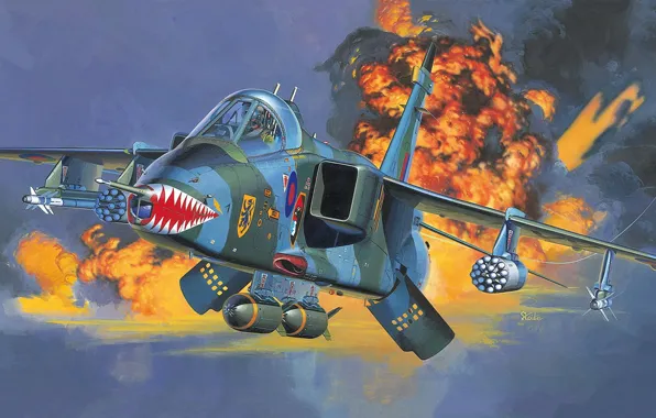 Франция, Великобритания, истребитель-бомбардировщик, Raf, Koike Shigeo, SEPECAT Jaguar GR Mk.1/A