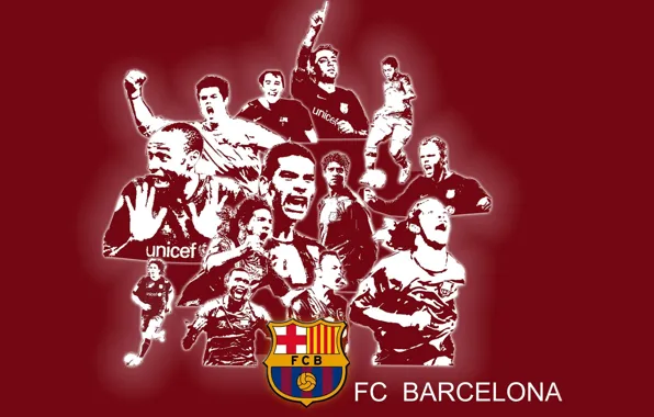 Wallpaper, sport, logo, team, football, FC Barcelona, players
