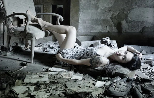 Взгляд, девушка, фон