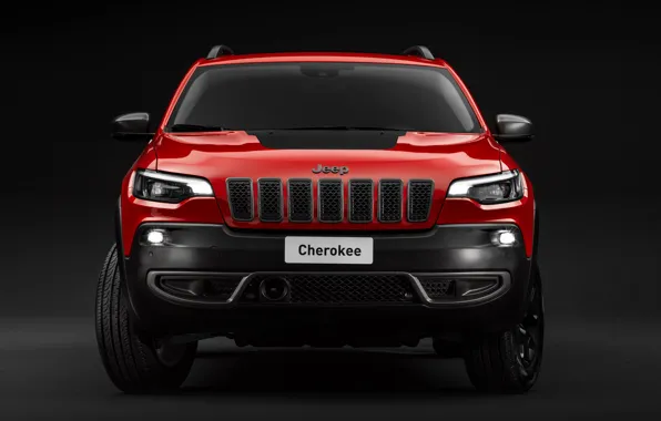 Вид спереди, Jeep, Cherokee, Trailhawk, 2019