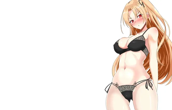 Girl, sexy, lingerie, pantsu, bra, cleavage, panties, long hair