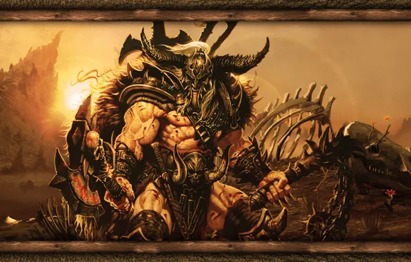 Картинка Games, Diablo, Honnoror, Barbarian