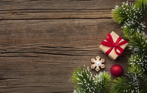 Игрушки, Рождество, лента, подарки, Новый год, ёлка, Happy New Year, Christmas