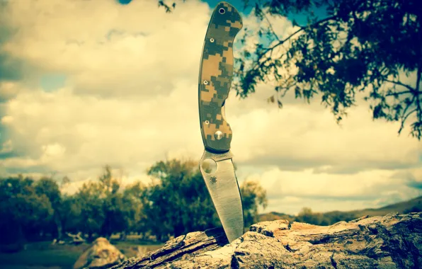 Лезвие, нож, military, spyderco