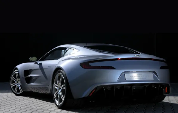Авто, Aston Martin, суперкар, вид сзади, One-77