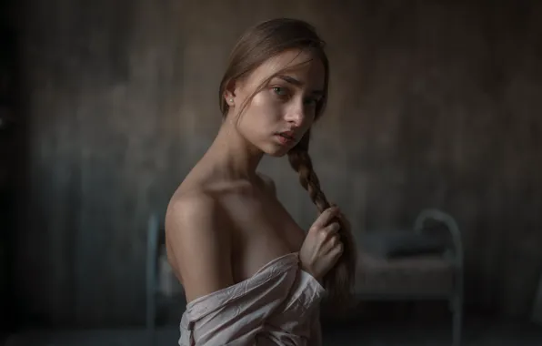 Грудь, взгляд, девушка, крупный план, Георгий Чернядьев, Georgy Chernyadyev, Катерина Айвазова