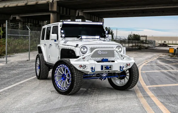 Дорога, мост, Jeep Wrangler Rubicon