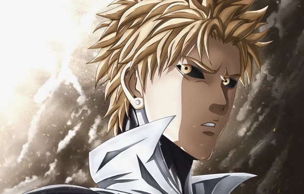 Картинка парень, киборг, OnePunch-Man, Генос, Ванпачмен