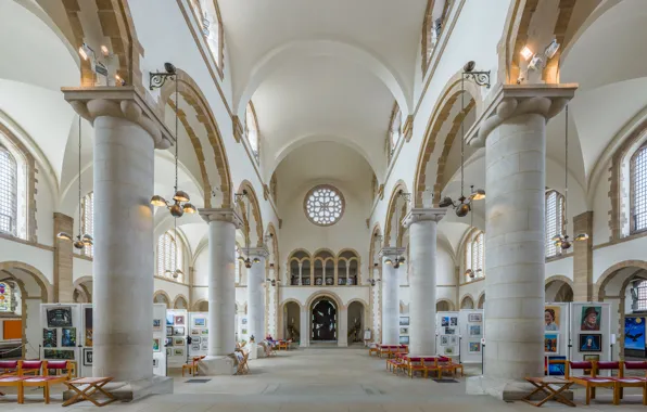 Interior, Hampshire, Portsmouth, Diliff, Portsmouth Cathedral Nave