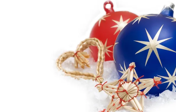 Картинка украшения, игрушки, звезда, новый год, шар, рождество