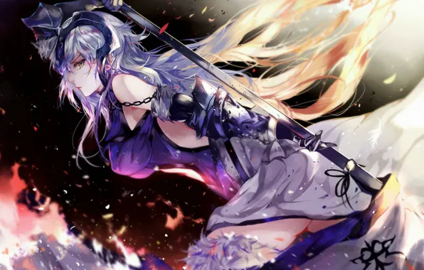 Взгляд, девушка, меч, Fate / Grand Order, Судьба великая кампания