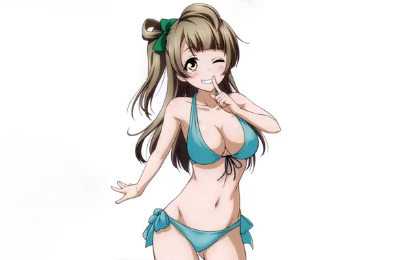 Girl, sexy, cleavage, long hair, boobs, anime, beautiful, pretty